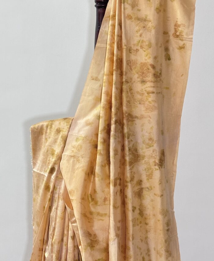 Eco Print Orange Silk