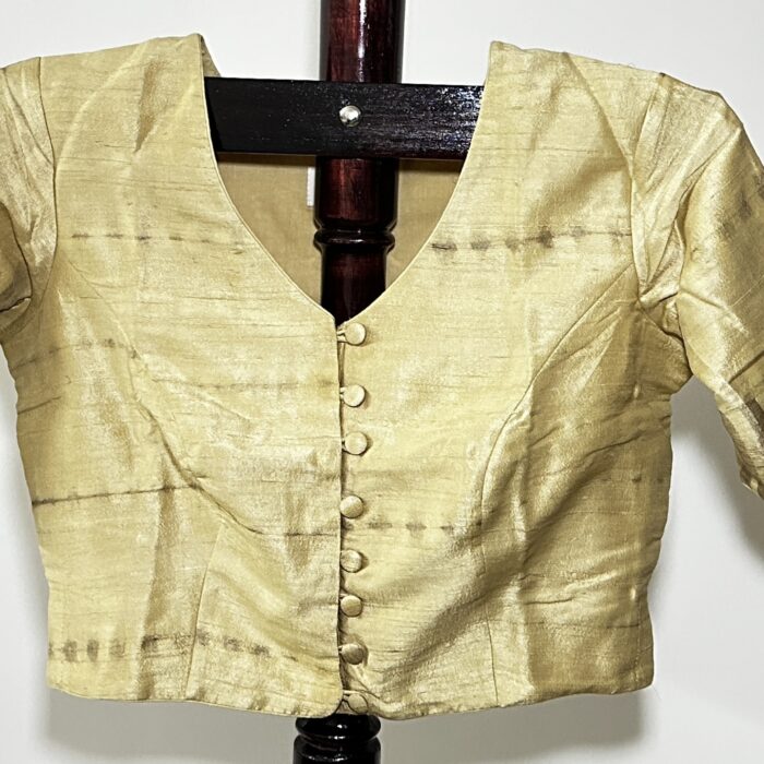 Raw Silk Blouse Beige