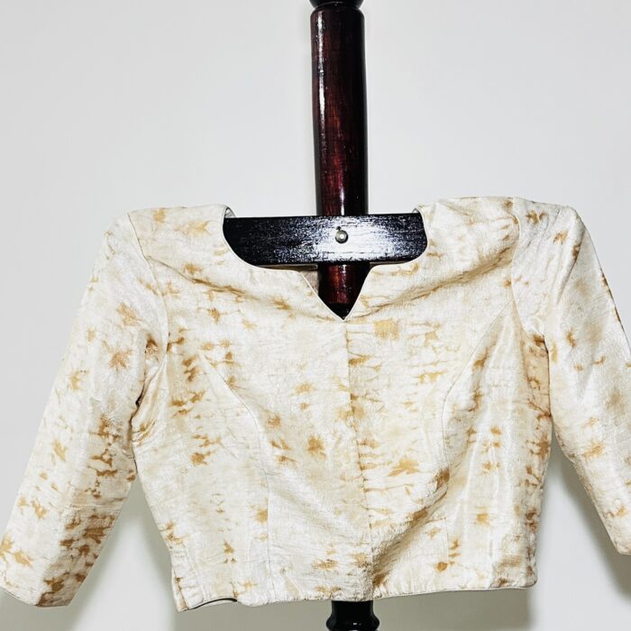 Raw Silk Blouse Peach