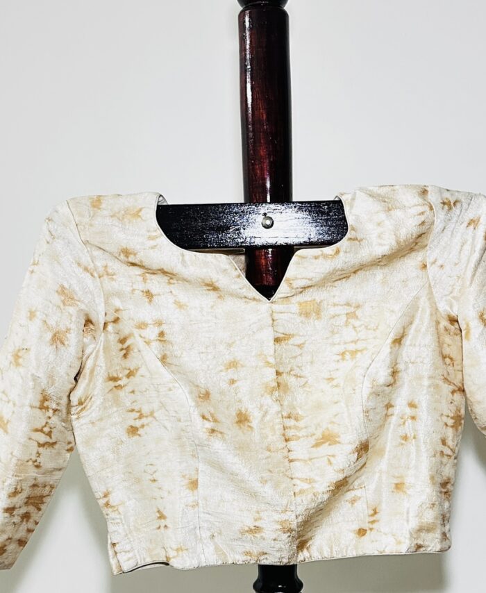Raw Silk Blouse Peach