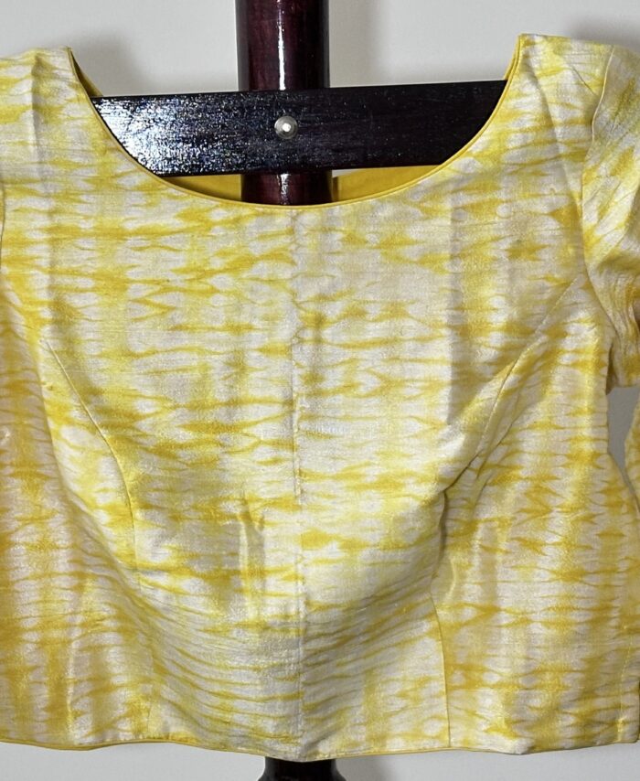 Raw Silk Blouse Yellow